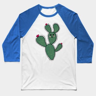 Cute Prickly Pear Cactus Baseball T-Shirt